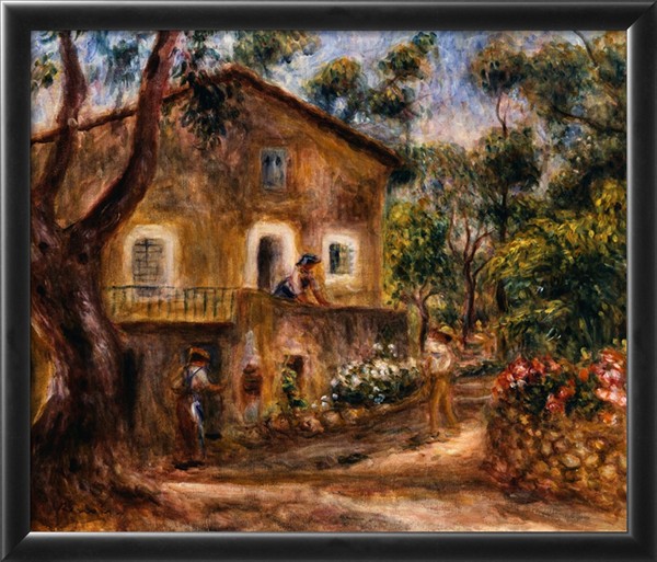 The Collette House in Cagnes - Pierre Auguste Renoir Painting